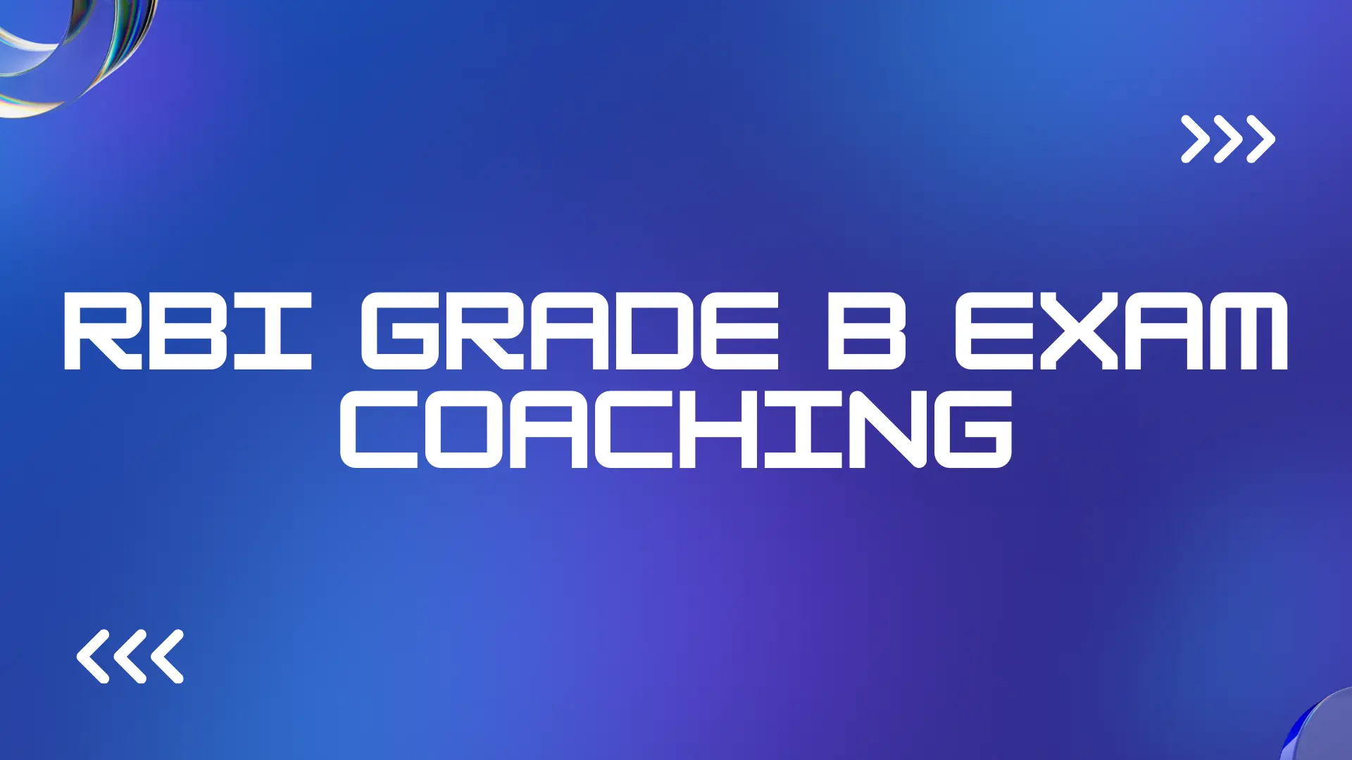 RBI Grade B